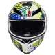 Nón K-3 SV AGV E2205 MULTI ASIA3 POP WHITE/BLUE/LIME 